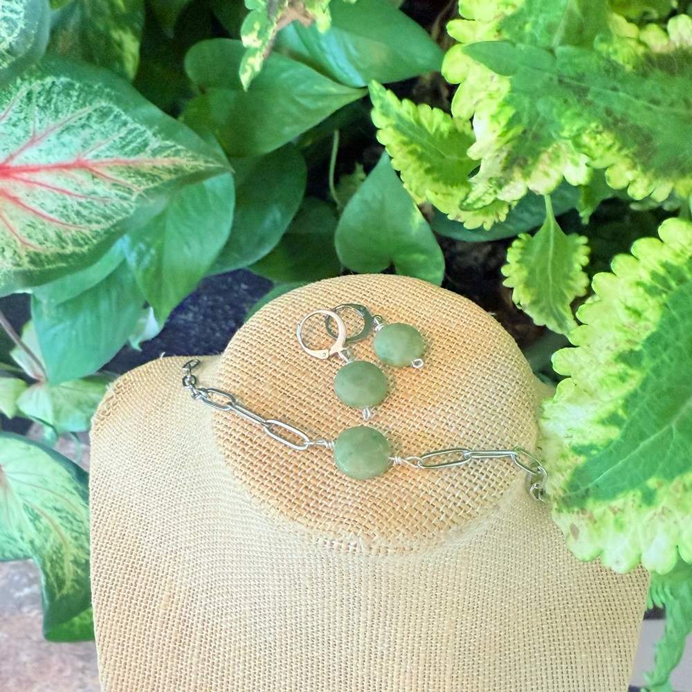 Green jade set - Picture 4 of 4